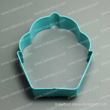 coated metal big cupcake shape cookie cutter for baking